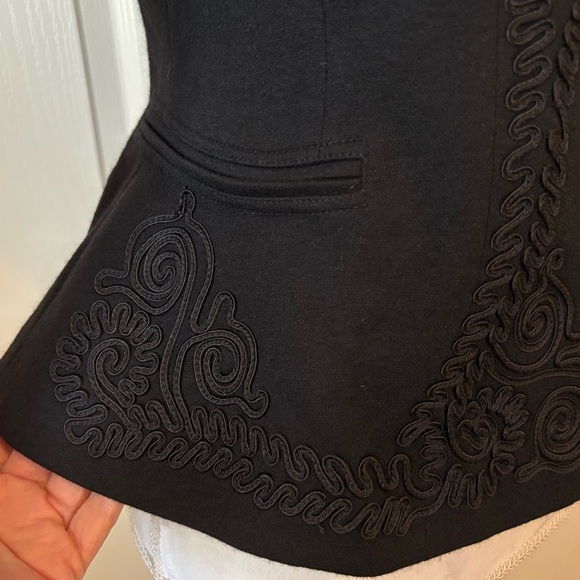 POLO Ralph Lauren Black Soutache Trim
Wool Blazer Jacket Women’s Size 4 - Picture 10 of 15